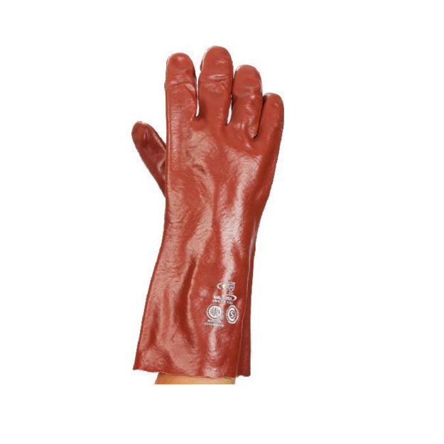 Imagen de Guante de PVC rojo de 35cm