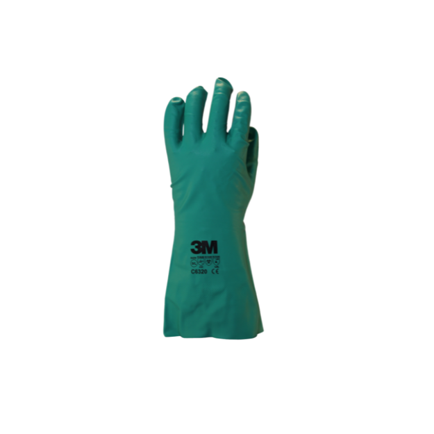 Imagen de Guante de Nitrilo Verde Talle 9 C6320 33cm