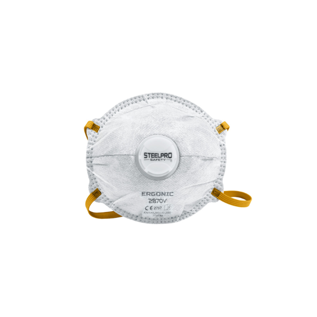 Imagen de Respirador 2870V con valvula para particulas FFP2 SteelPro
